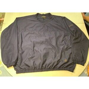 Men's FootJoy V-Neck Pullover Wind Rain Golf Lightweight Jacket Size XXL Blue